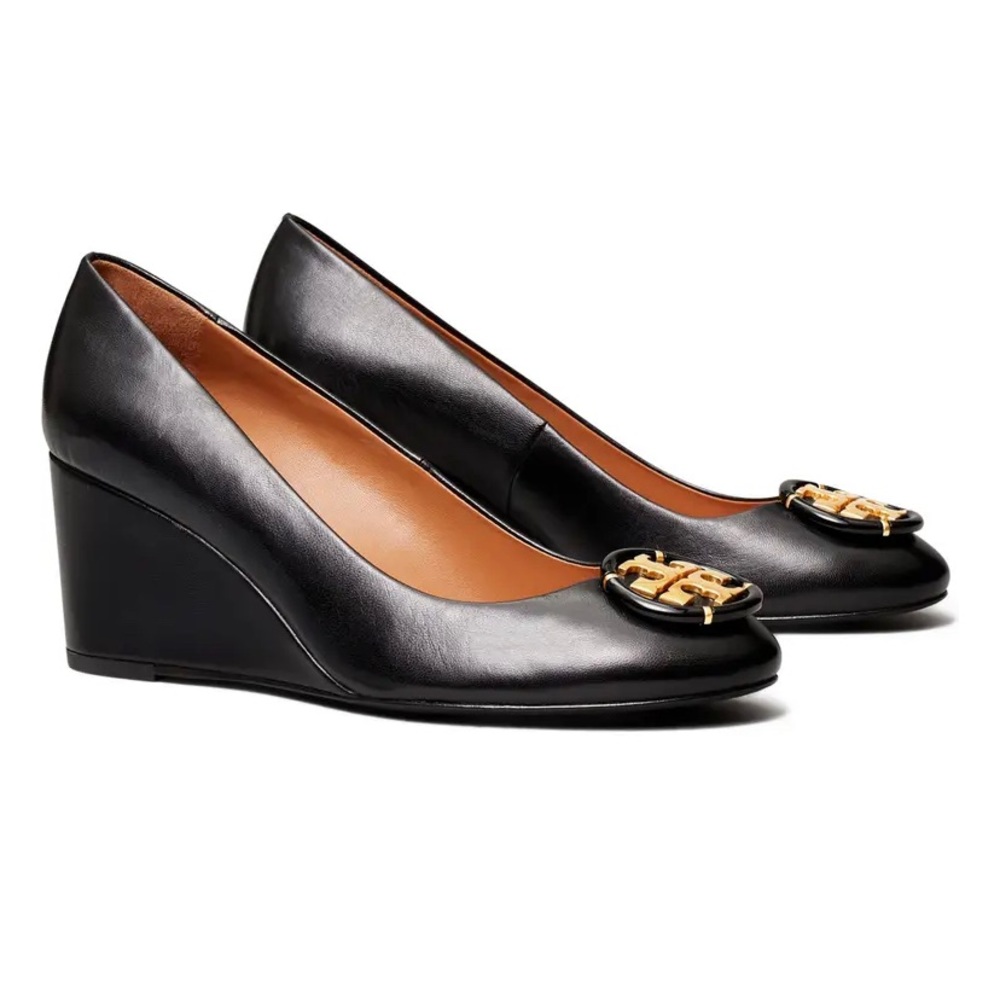 Authentic Black Tory Burch Wedges!